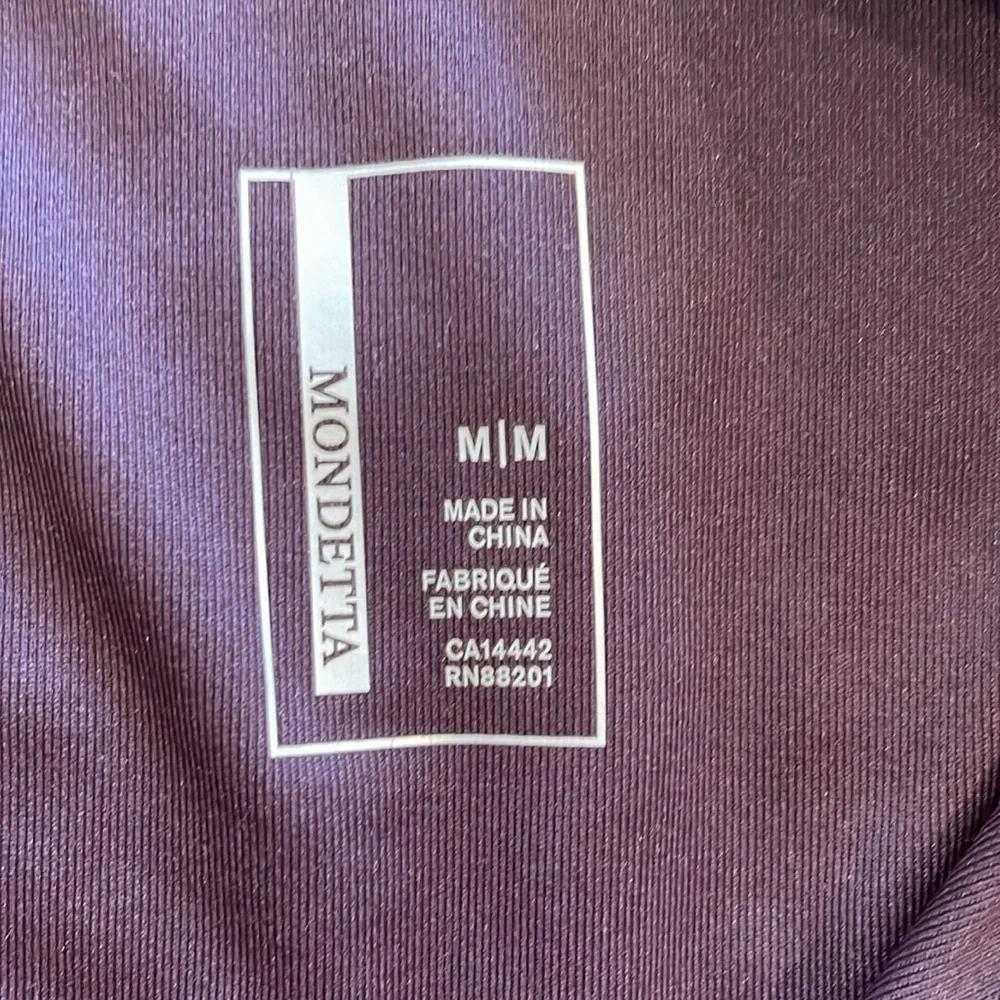 Mondetta Women's Plum Zip Up‎ Athletic Jacket Medium